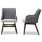 Baxton Studio Monte Mid-Century Modern Two-Tone Grey Armchair, PK2 134-7176 - alternate 6